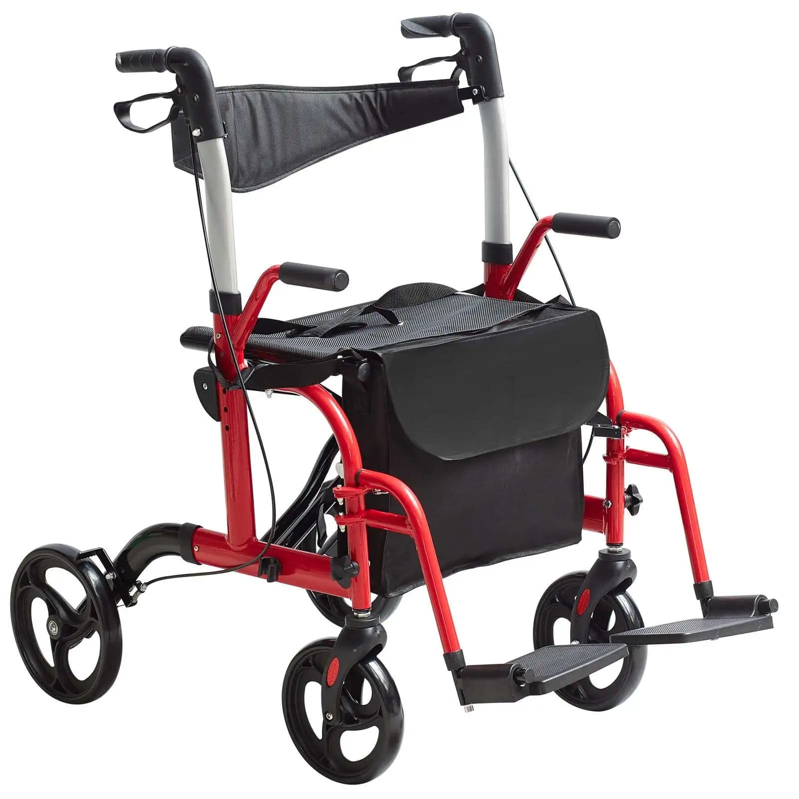 VEVOR 2 in 1 Rollator Walker & Transport Chair