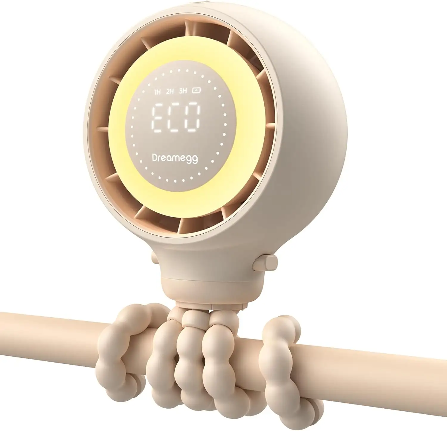 Dreamegg Portable Baby Pram Fan with Smart Display