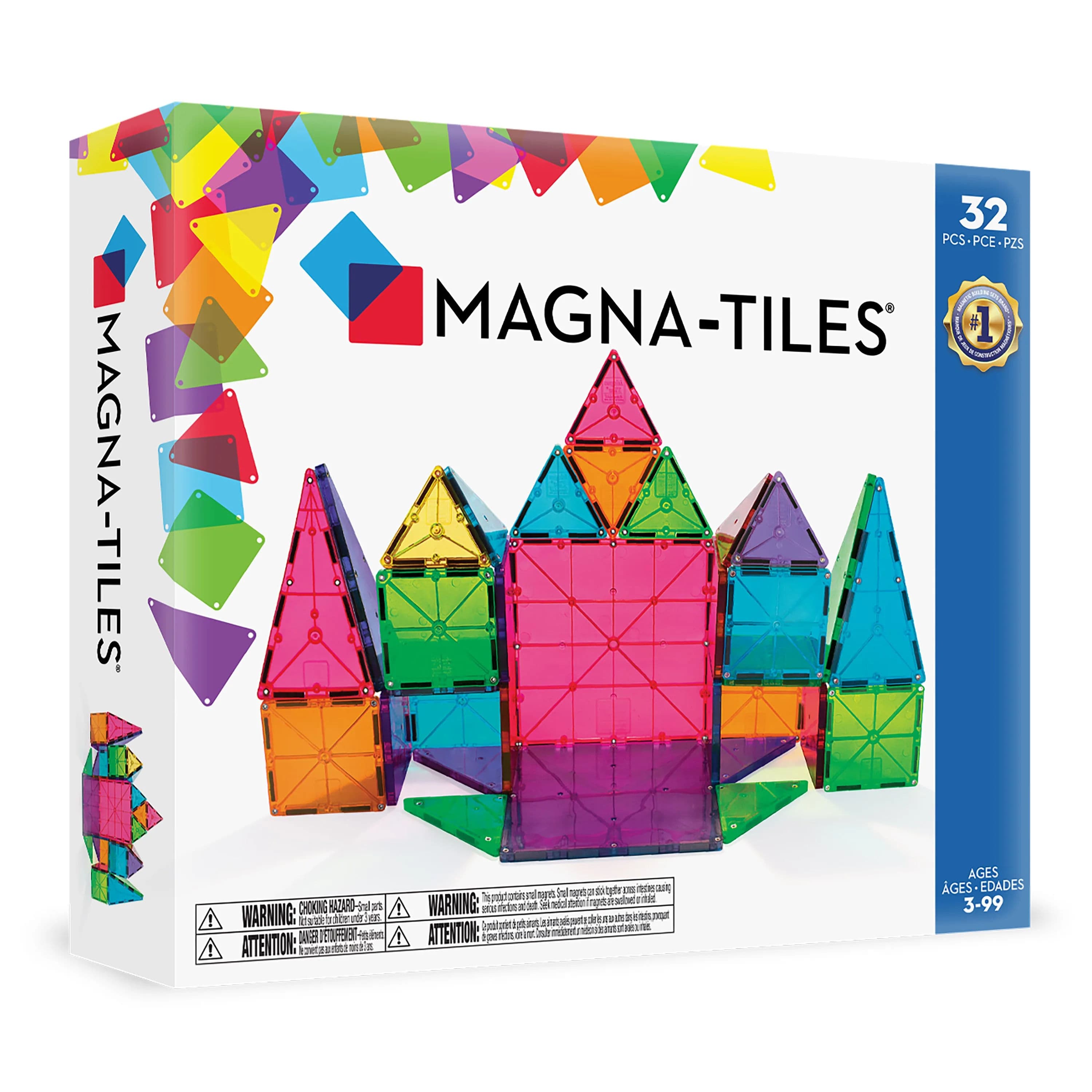 Magnetic Tiles Building Blocks STEM Magnet Blocks Toys
